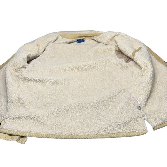 Vtg Y2K J Crew Chore Jacket Barn Coat Tan Corduroy Sherpa Lined XL Outdoors Prep - Picture 4 of 9
